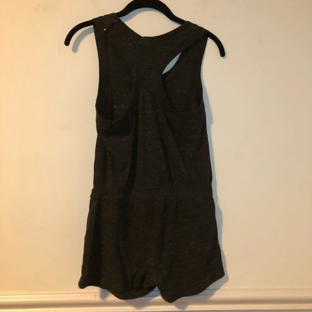 Nike “Just Do It” Dark Gray Sleeveless Romper Size XS